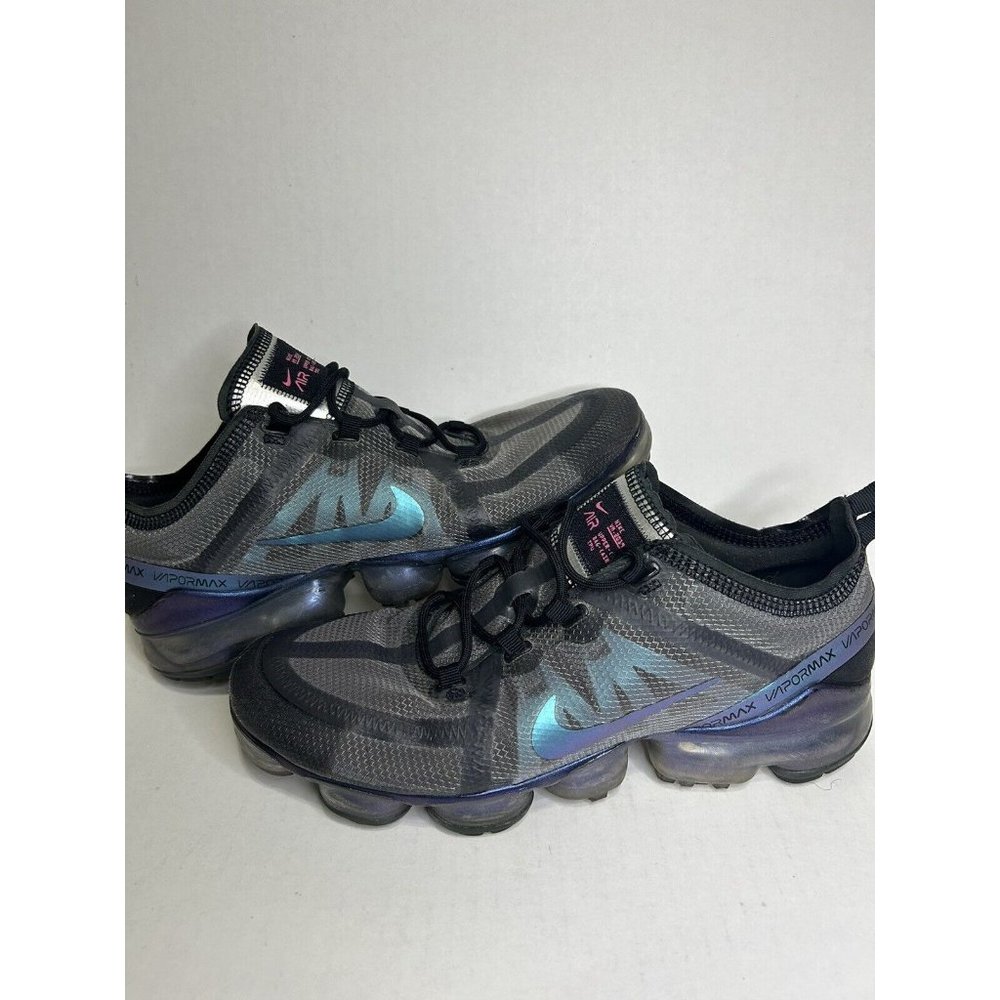 Nike Air Vapormax Mens Size 9.5 Throwback Future Black Blue AR6631-001 EUC